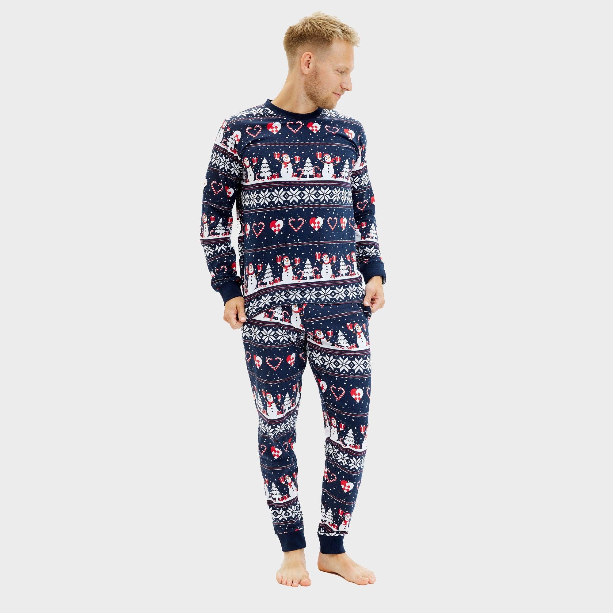 Christmas Heart Pyjamas Navy β Men
